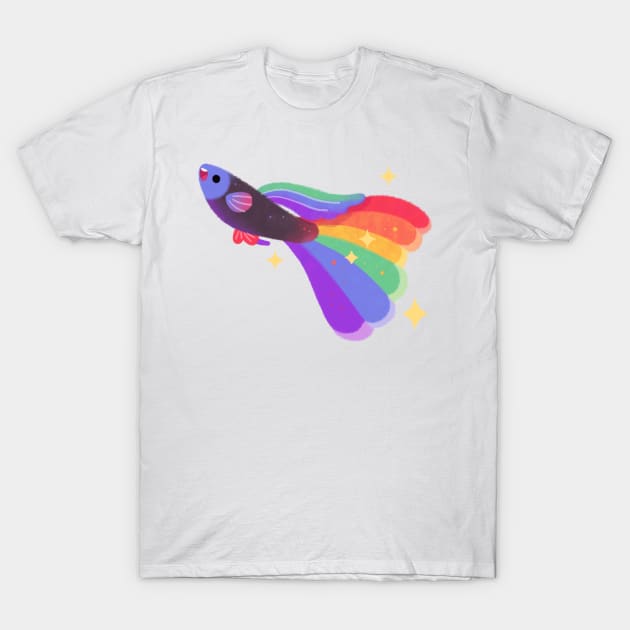 Rainbow guppy 10 T-Shirt by pikaole